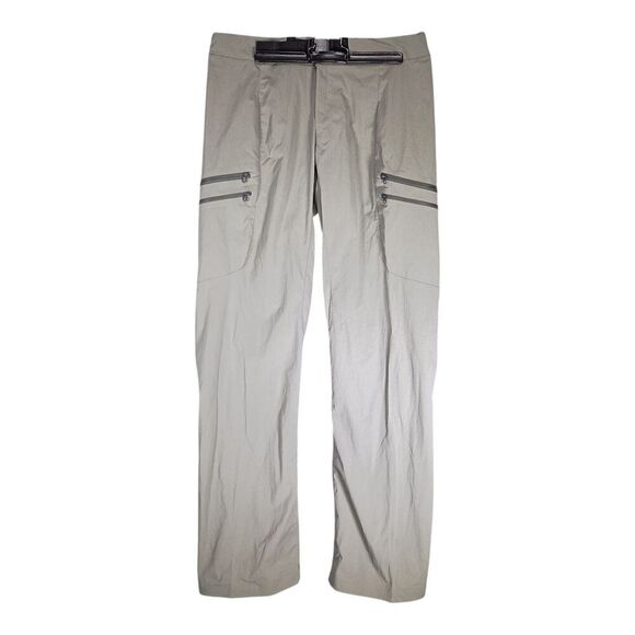 Arcteryx Palisade Pants 29x31 Belted Straight Stretch Zip Pockets Grey Women's 8 - Picture 1 of 6